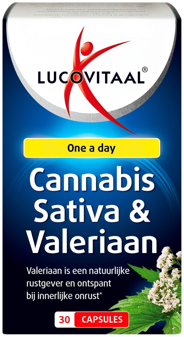 Lucovitaal Cannabis Sativa & Valeriaan 30 capsules
