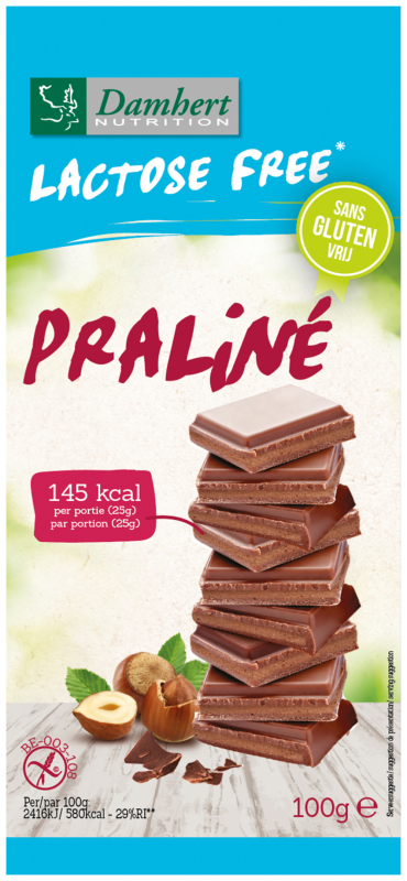 Damhert Chocoladetablet Praliné 100 Gram