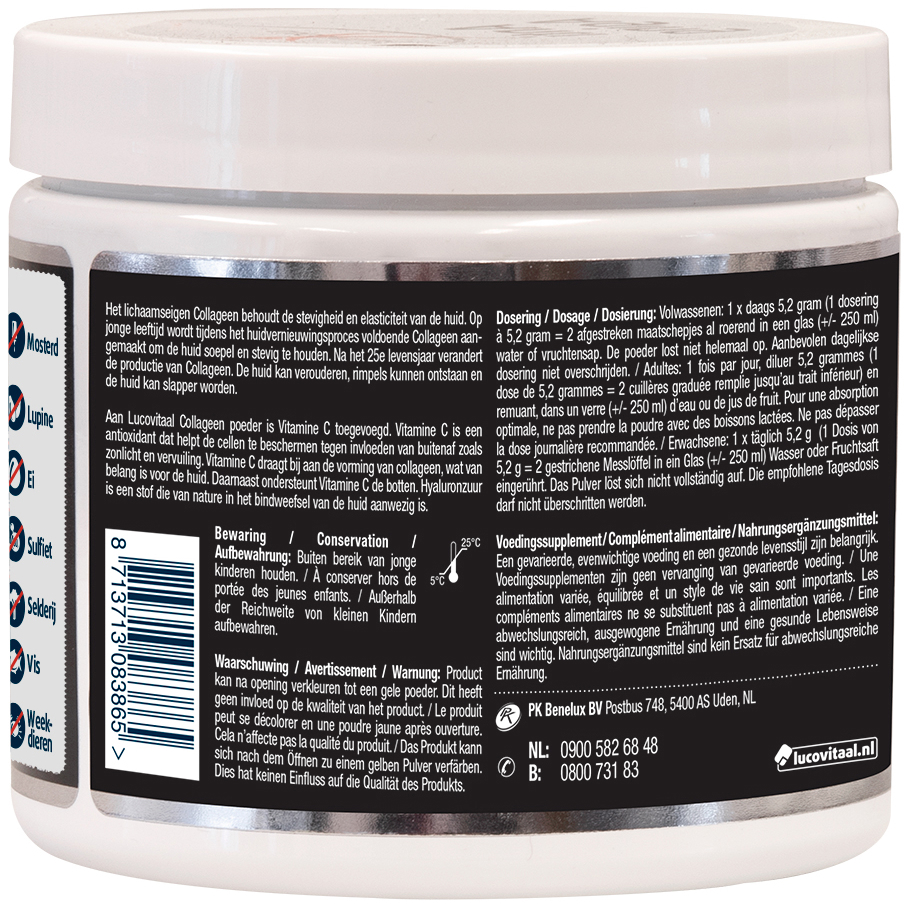 Lucovitaal Collageen Super 5000 mg Poeder 171.6g