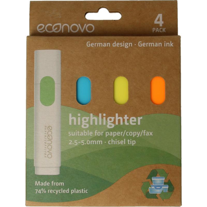 Markeerstiften gerecycled 4st