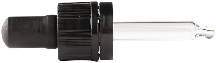 Pipet glas zwart 10ml 10st