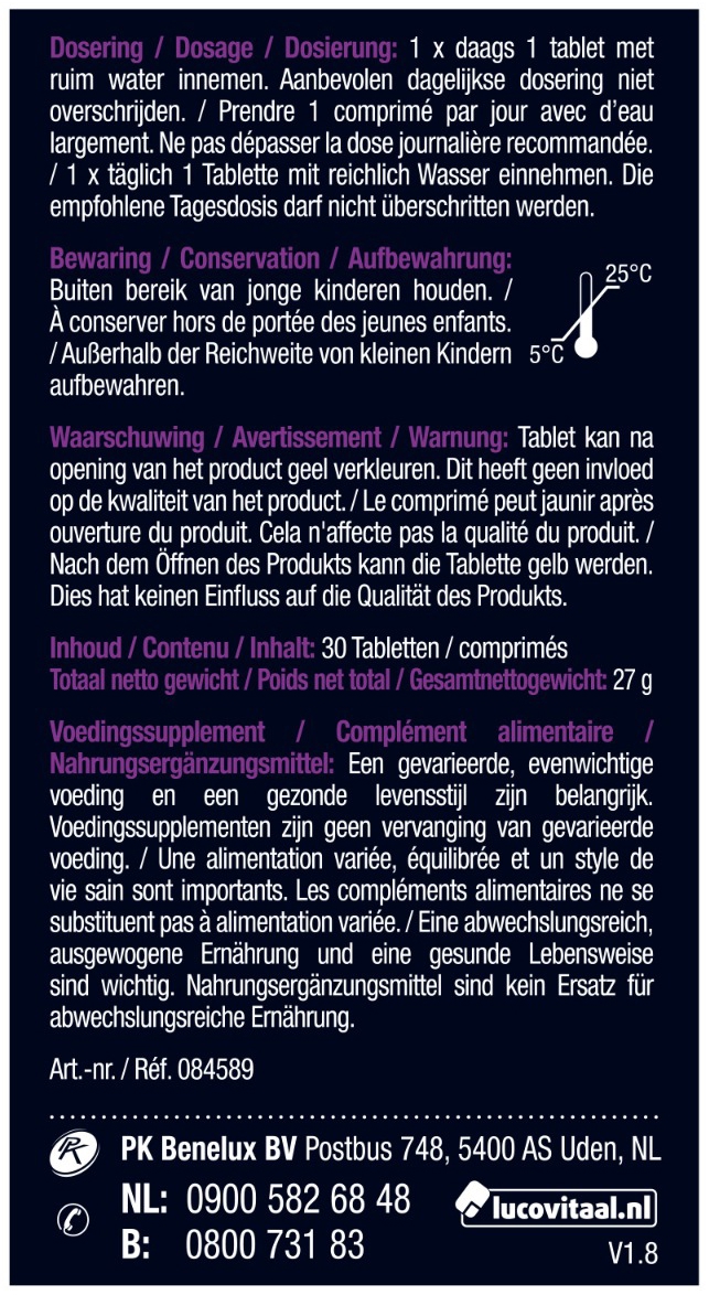 Lucovitaal Super Collageen Vega 30 tabletten