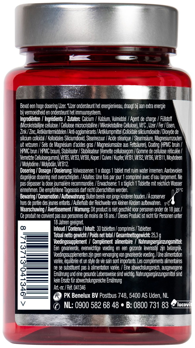 Lucovitaal Sterk IJzer Complex 30 tabletten