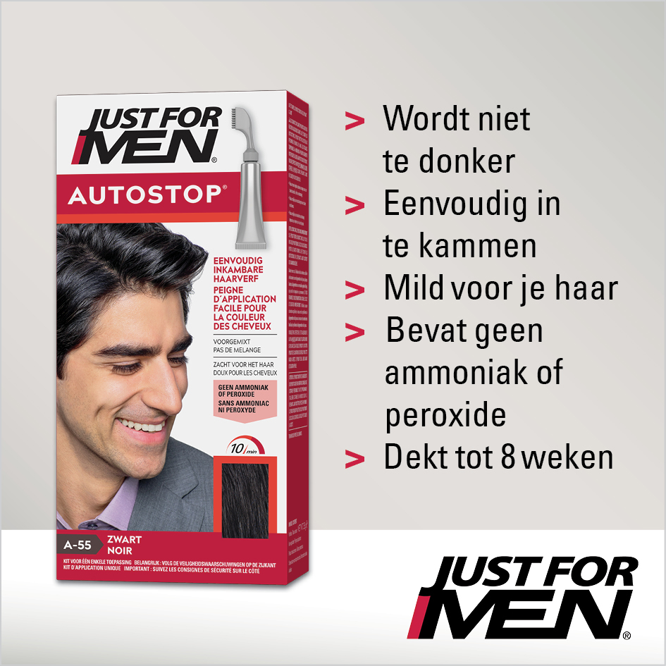 Just For Men Autostop Zwart A55 1 Set