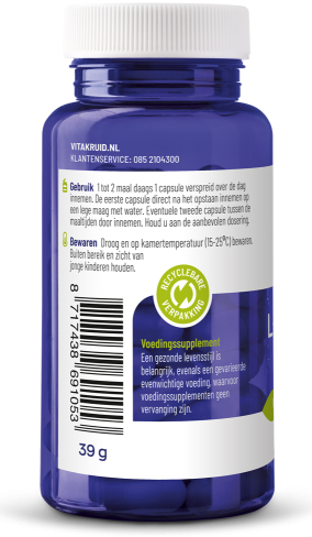Vitakruid L-Tyrosine 500 60 vegetarische capsules