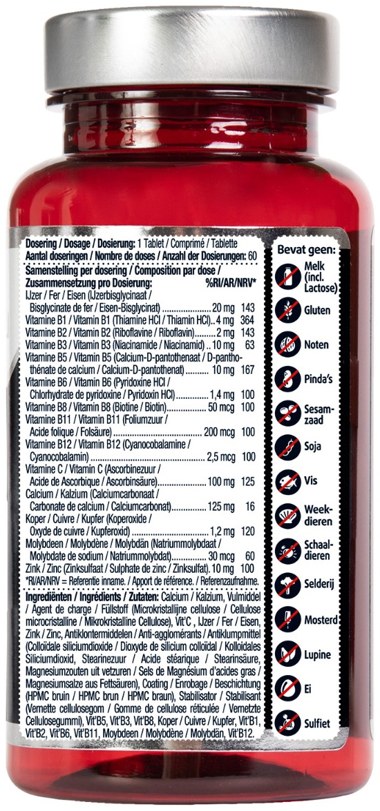 Lucovitaal Sterk IJzer Complex 60 tabletten