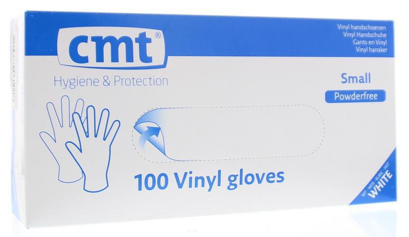 Vinyl Handschoenen Poedervrij Maat S Wit/Transparant 100 stuks