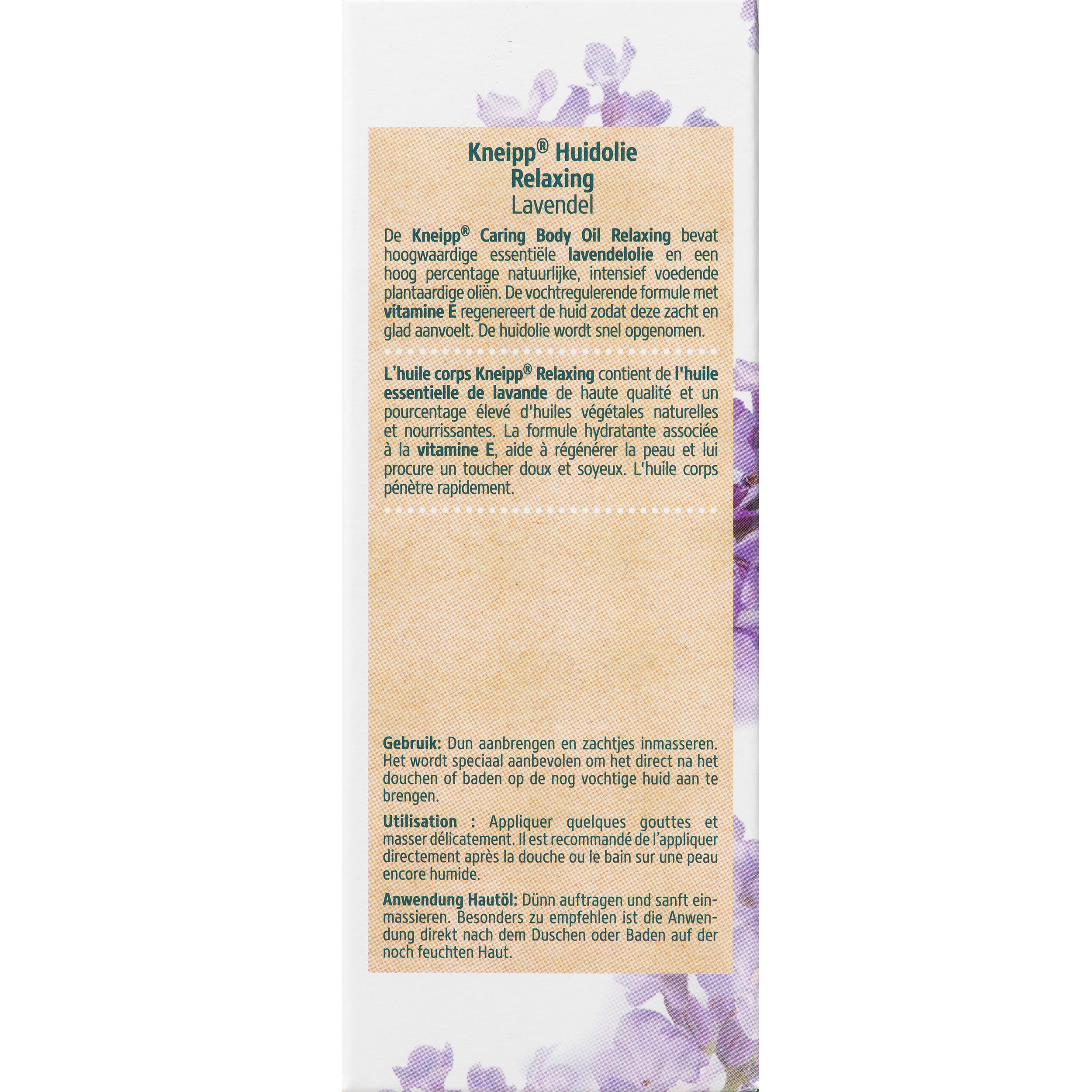 Kneipp Huidolie Lavendel 100 ML