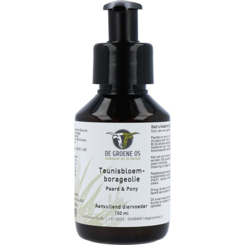 Dier Teunisbl&borageolie Paard 100ml