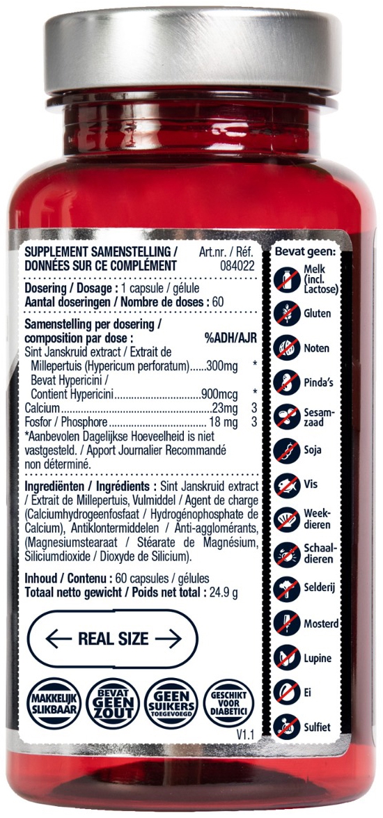 Lucovitaal Sint Janskruid Vegan 60 capsules