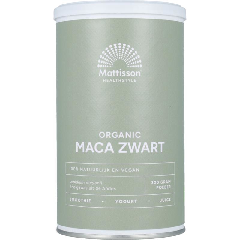 Mattisson Organic Maca Zwart Biologisch 300 gram