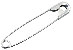 Veiligheidsspeld Recht 40mm 12 stuks