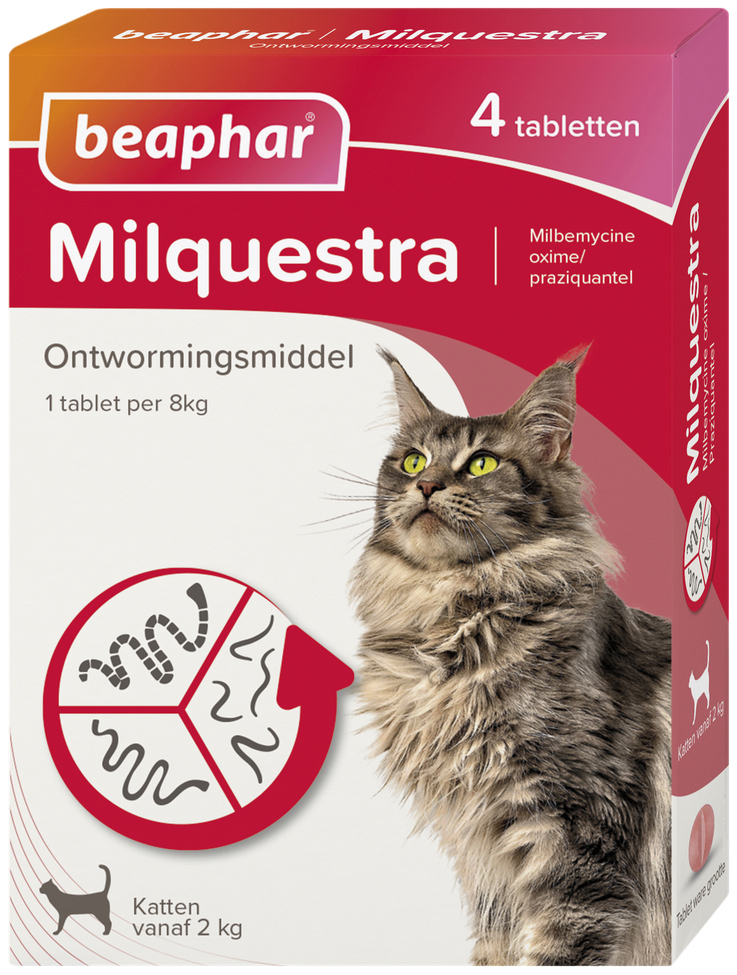 beaphar Milquestra Kat (2 - 12kg) 4 St 4st