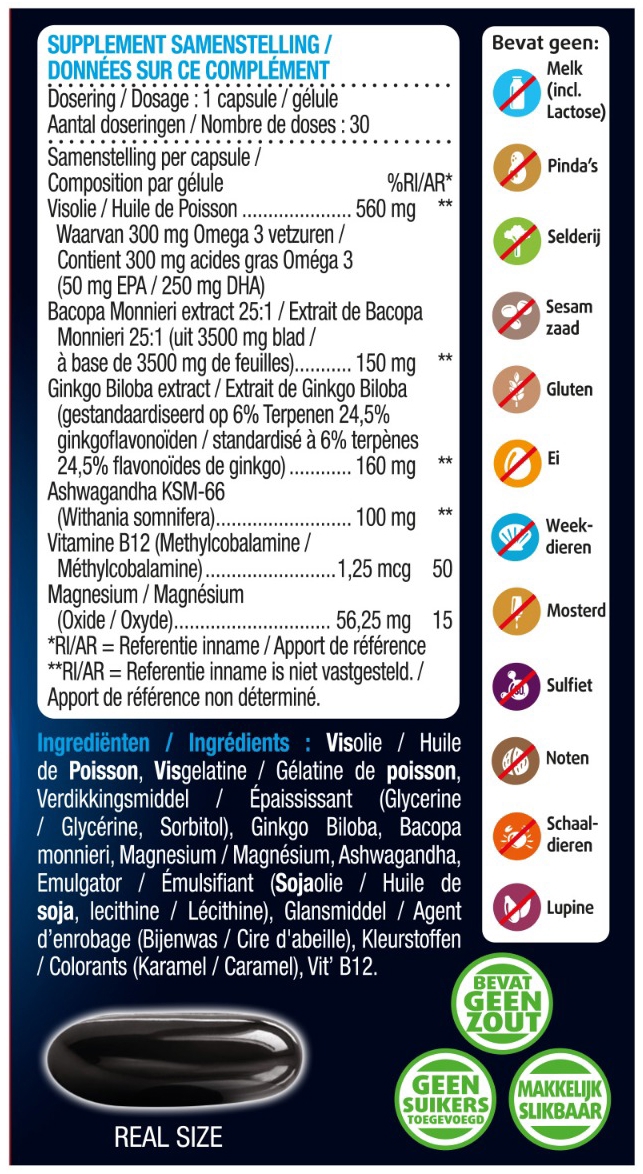 Lucovitaal Geheugen & Cognitie 30 capsules
