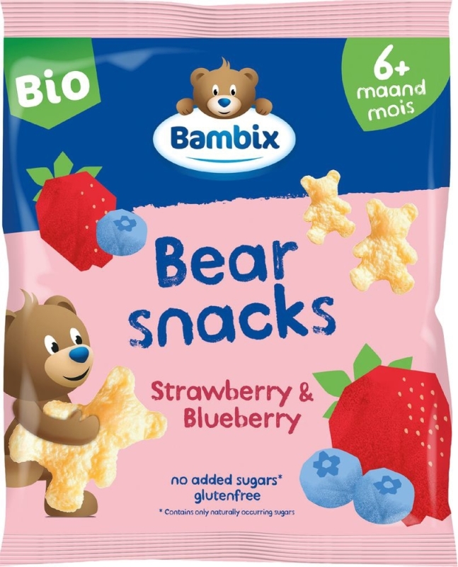 Bearsnacks Fruit 6m Bio 180gr