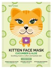 Kitten sheet face mask cucumber & aloe 1 stuk