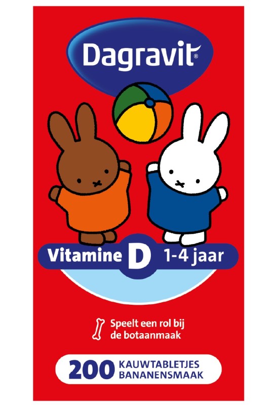 Vitamine D tablet kids 200 kauwtabletjes