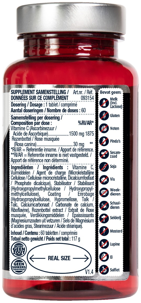 Lucovitaal Super Vitamine C 1500 mg 60 tabletten