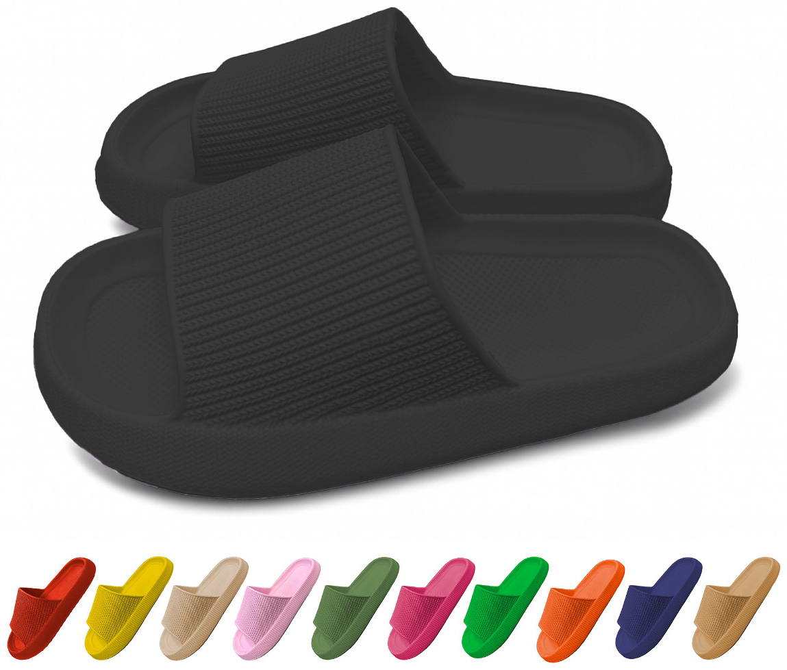 Lucovitaal Badslipper Orthopedisch 45-46 Zwart 1paar