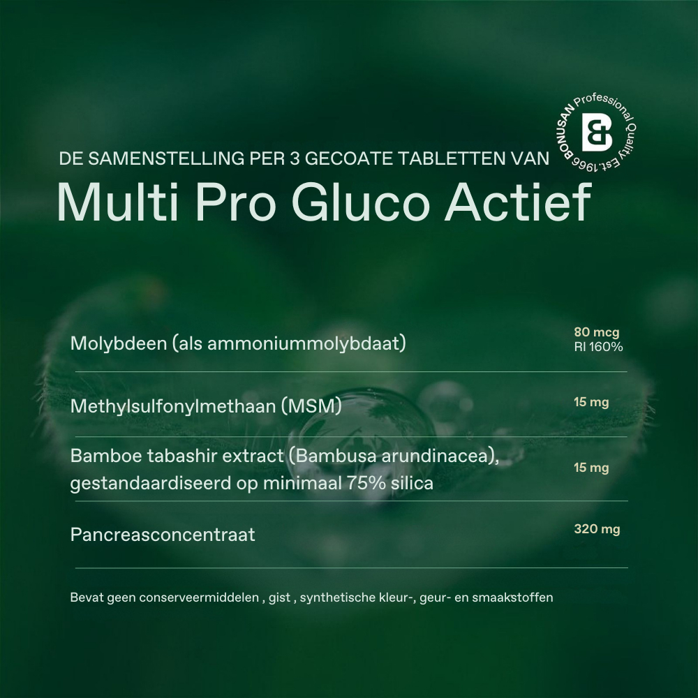 Bonusan Multi Pro Gluco Actief 120 Tabletten