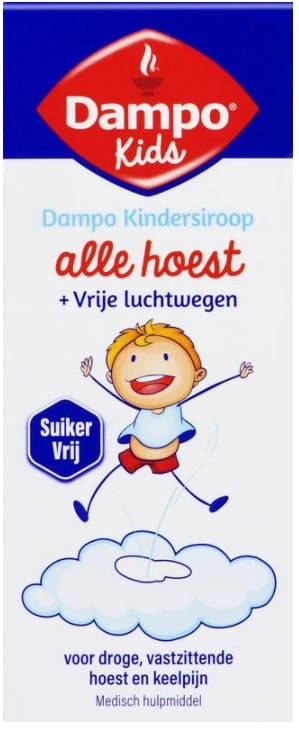 Kindersiroop Alle Hoest + Vrije Luchtwegen Suikervrij 120ml