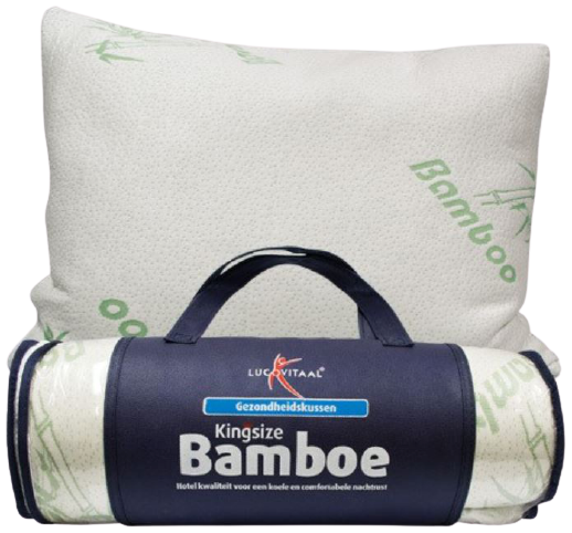 Kingsize Bamboe Hoofdkussen 1 stuk