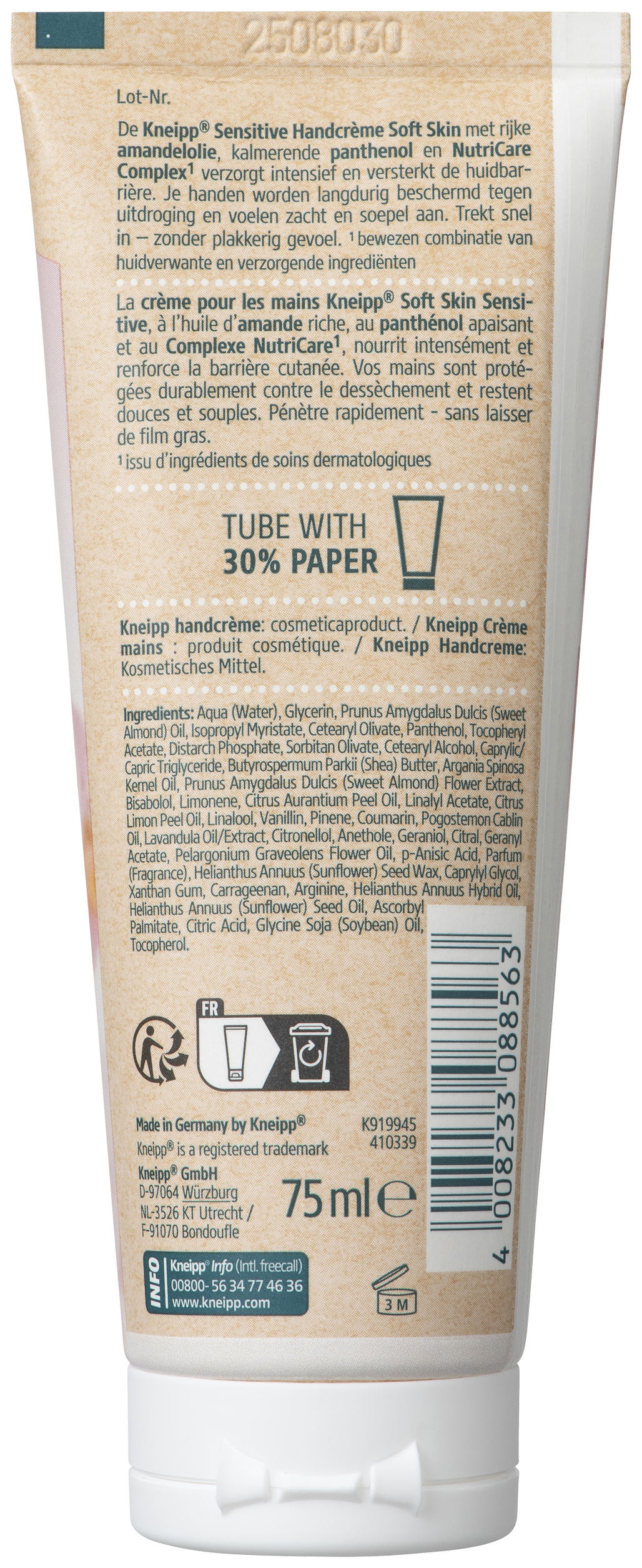 Kneipp Handcrème Soft Skin Amandelolie 75 ML