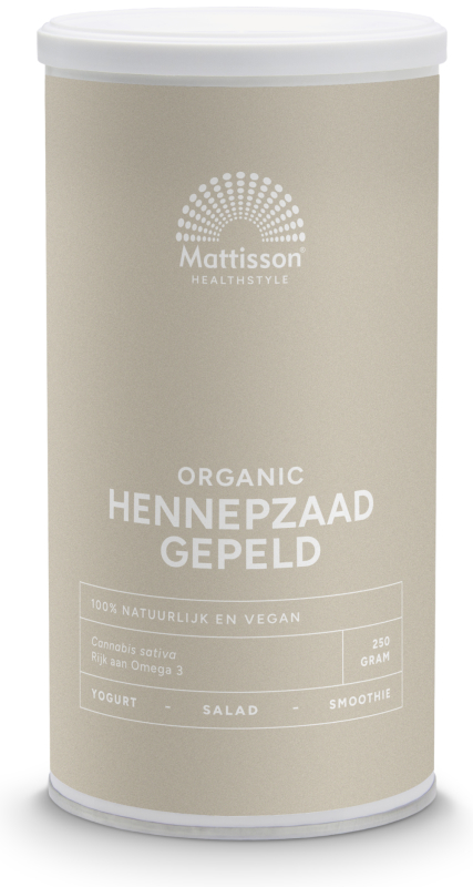 Biologische Hennepzaad Gepeld 250g