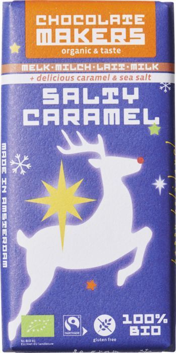 Kerstreep salty caramel 80g