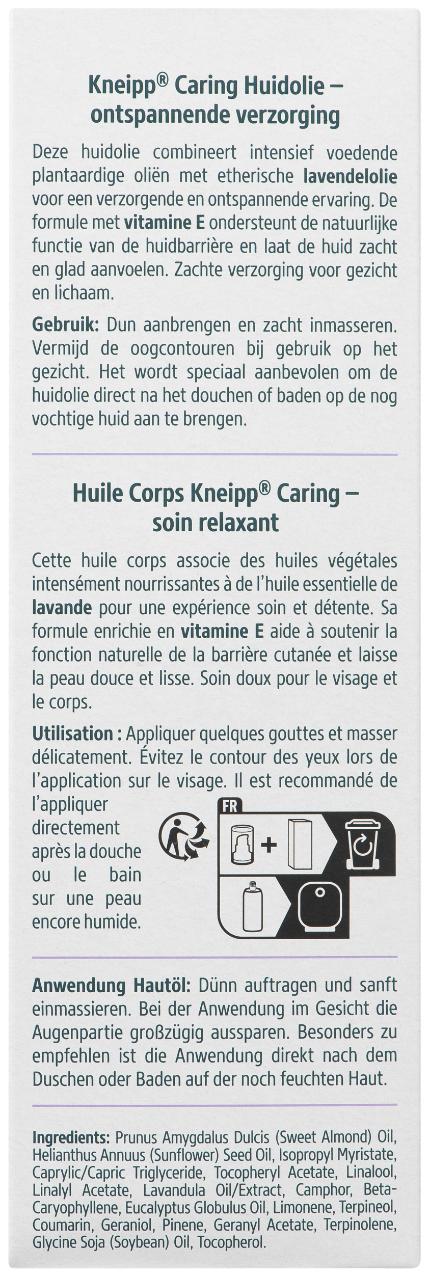 Kneipp Huidolie Lavendel 100 ml