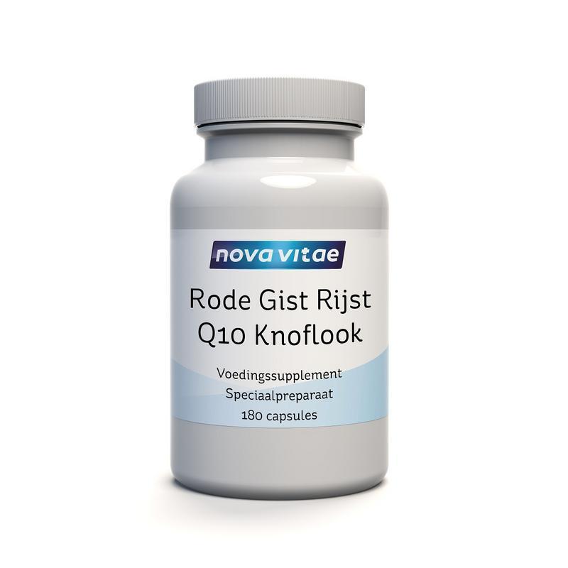 Rode gist rijst + Q10 + knoflook 180 Vegicapsules
