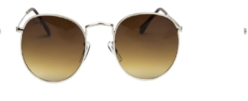 Melleson Zonnebril Rond Zilver 1 stuk