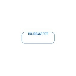 Strooketiket houdbaar tot 30X10mm 1000stuks 1