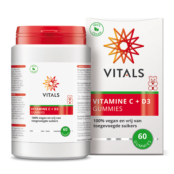 Vitamine C + D3 60 Gummies