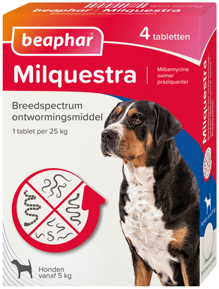 beaphar Milquestra Hond (5 - 75kg) 4 St 4st