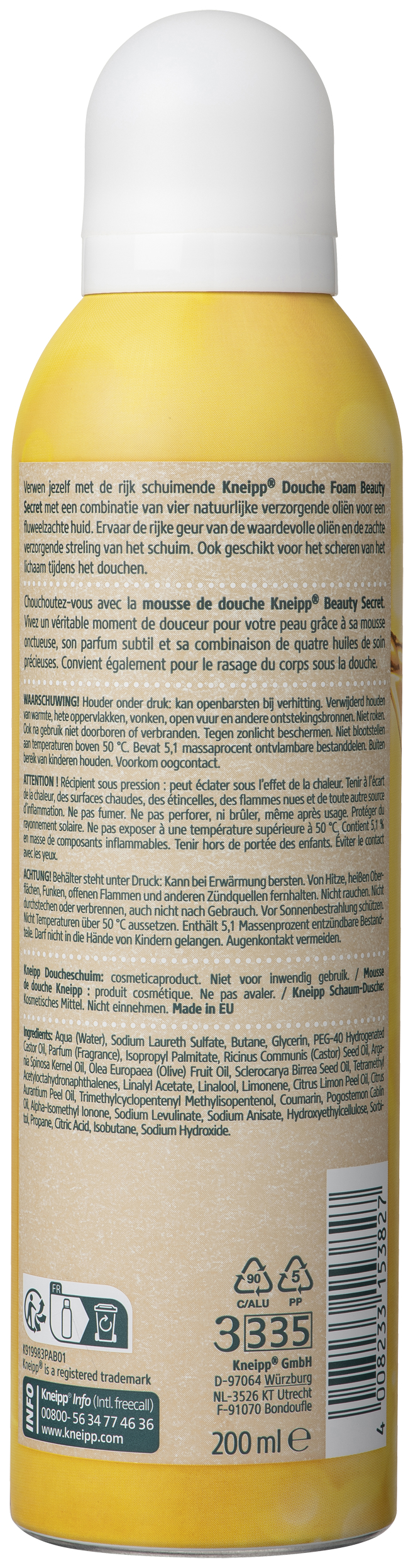 Kneipp Douche Foam Beauty Geheim 200 ML