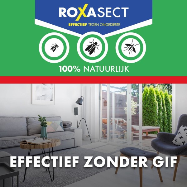 Roxasect Stekker Tegen Vliegende Insecten 100% Natuurlijk 1 stuk