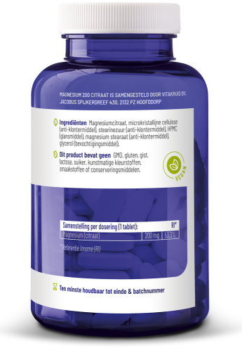 Vitakruid Magnesium 200 Citraat 90 tabletten