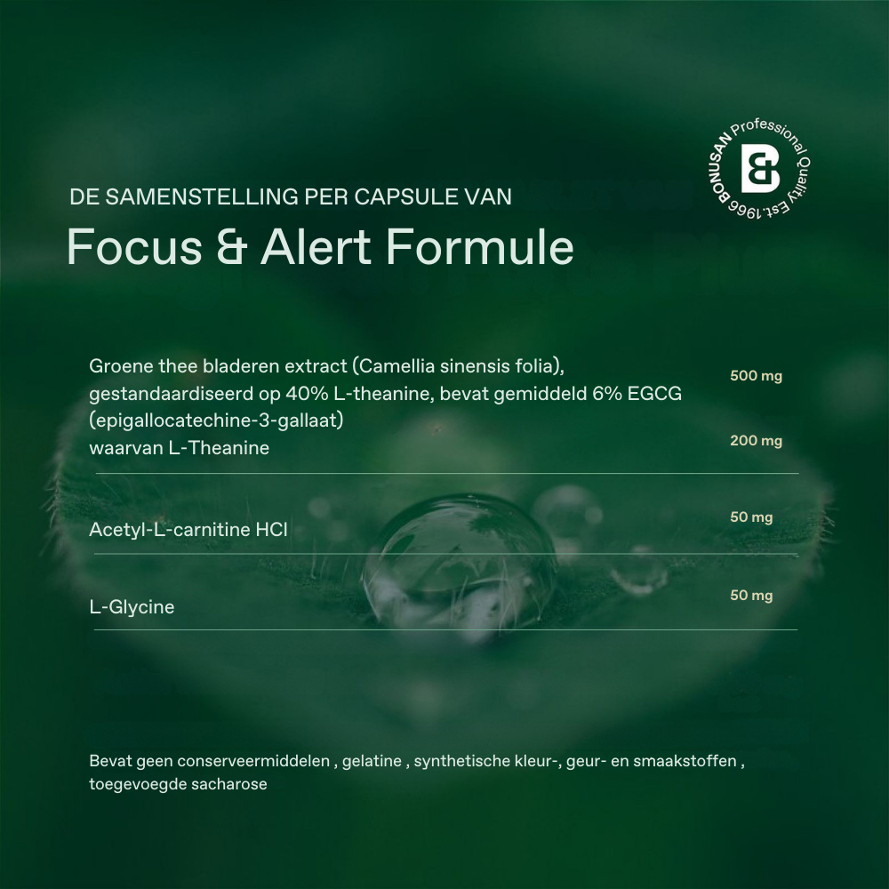 Bonusan Focus en Alert Formule 40 Capsules