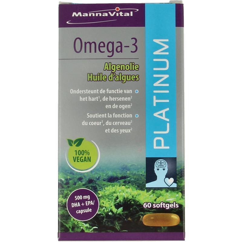 Omega-3 algenolie platinum 60 Softgels
