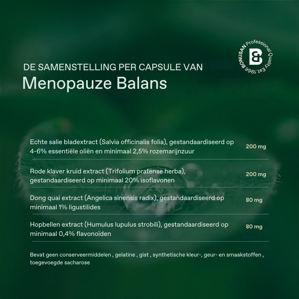 Bonusan Menopauze Balans 60 Capsules