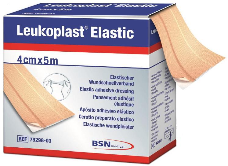 Leukoplast Elastic Wondpleister 5m x 4cm 1 stuk