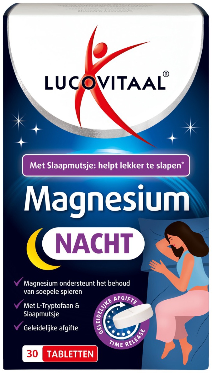 Lucovitaal Magnesium Nacht 30 Tabletten