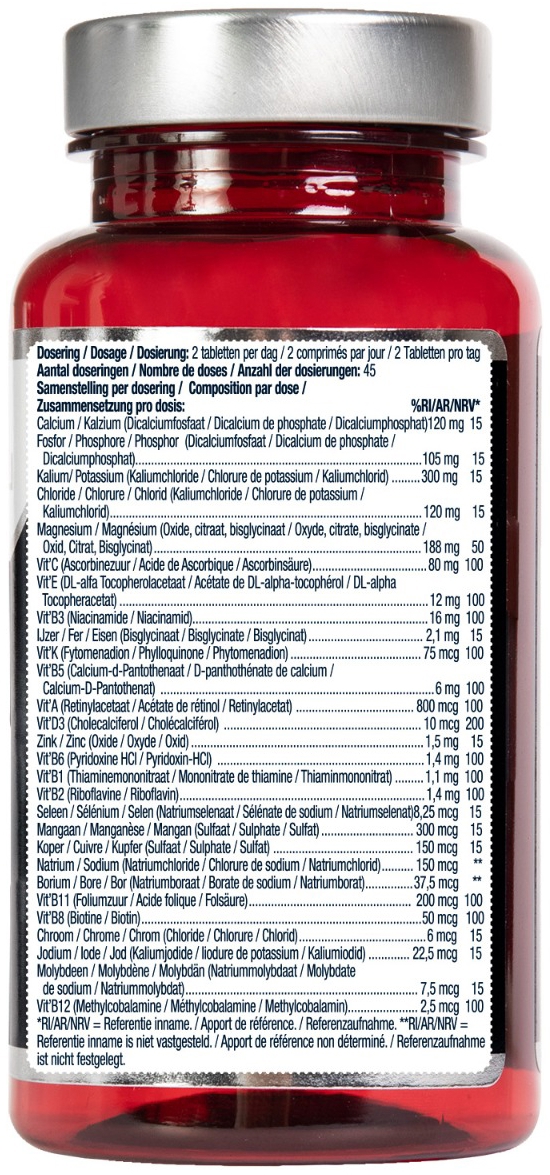 Lucovitaal Magnesium, Vitamine & Mineralen Compleet 90 tabletten