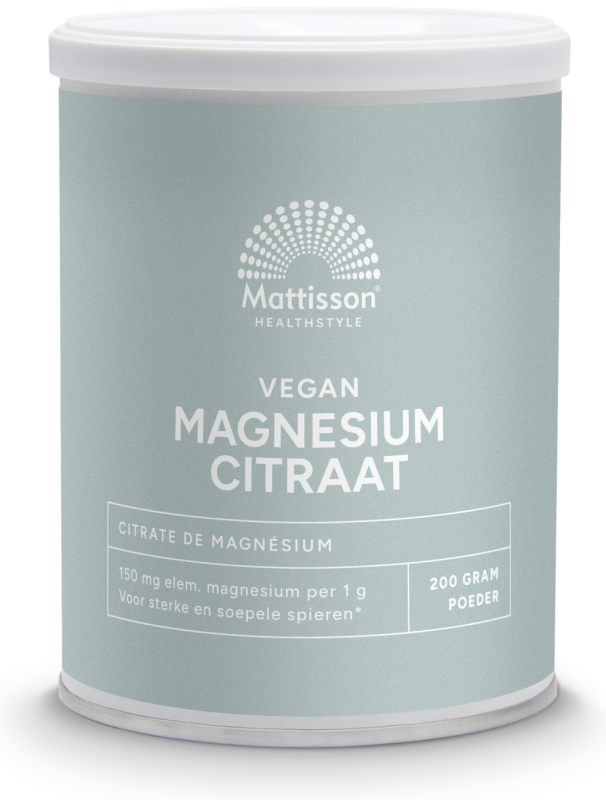 Mattisson Magnesium Citraat Poeder 16% 200g