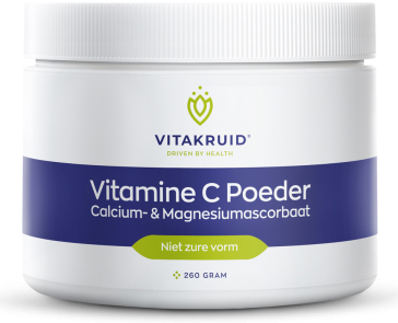 Vitakruid Vitamine C Poeder Calcium- & Magnesiumascorbaat 260gr