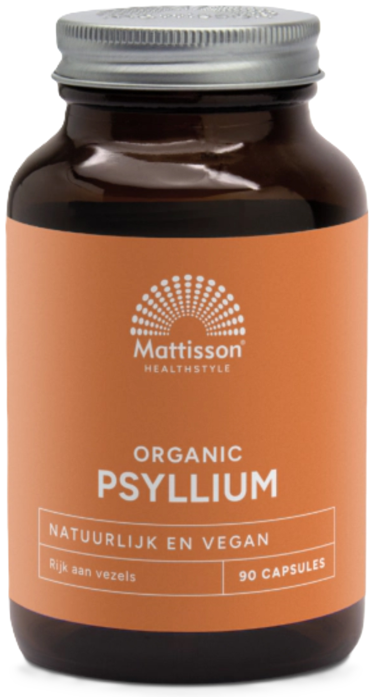 Biologische Psyllium 750 mg 90 Capsules