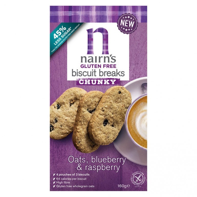 Breakfast biscuit blueberry & raspberry 160G