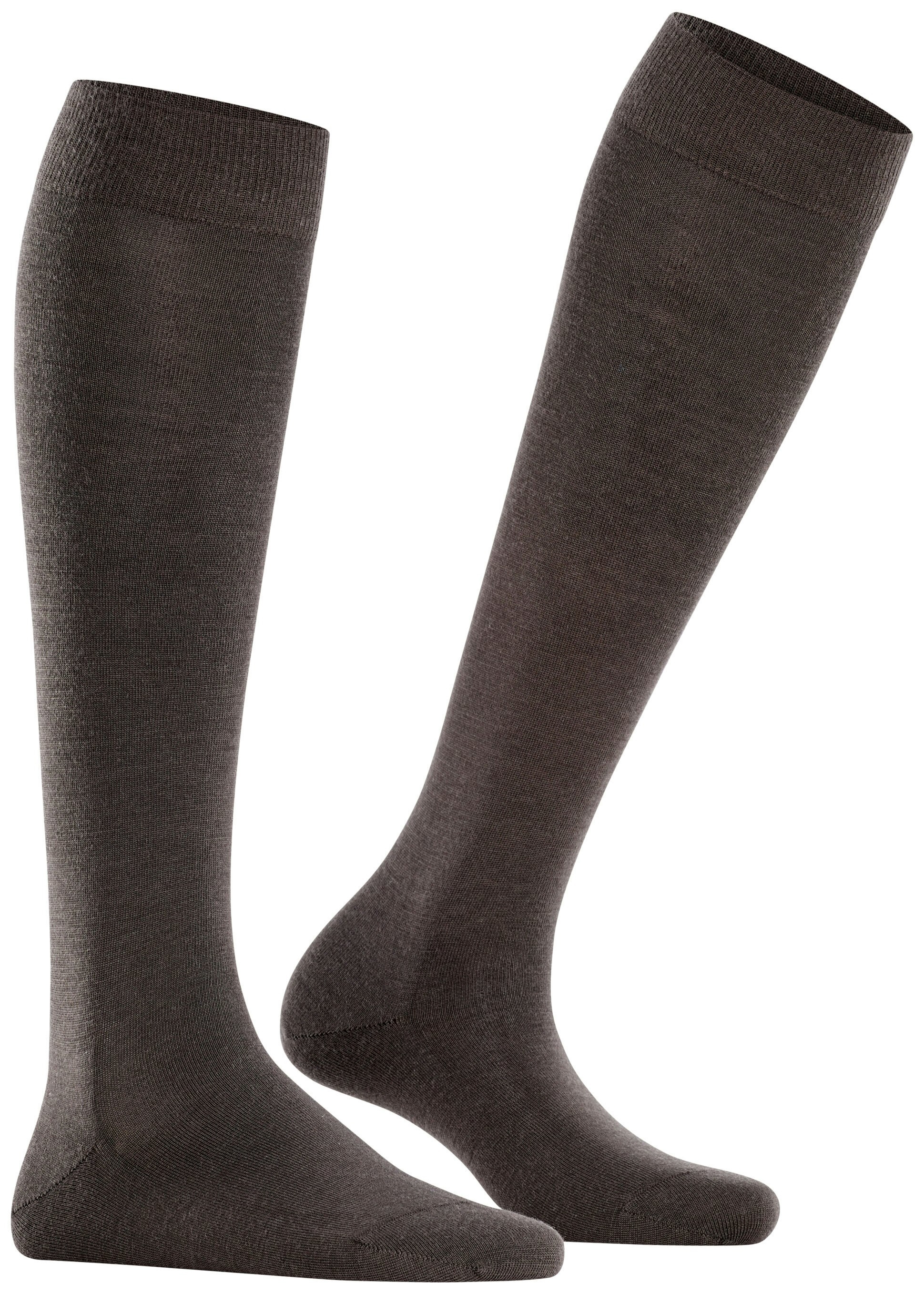 FALKE Dames Softmerino Kniekousen Bruin