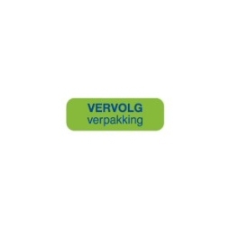 Blockland Strooketiket vervolg verpakking 30X10mm 1000stuks 1